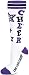 In-Stock Crazy Star Knee-High Socks Purple Youth