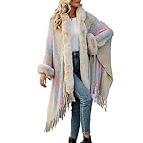 poncho mit kapuze stricken anleitung kostenlos Design und Stil: Dieser poncho damen winter mit Kapuze verfügt über ein stilvolles und einzigartiges Design. Es hat einen lockeren Fransenschnitt und ein Schal-Design, was dem Gesamtbild einen lässigen und lässigen Look verleiht. Gleichzeitig ist es mit einem Kapuzendesign ausgestattet, das ein Gefühl von Schönheit und Mode vermittelt. Es eignet sich perfekt für den Alltag und lässt Sie Ihren mühelosen Stil zum Ausdruck bringen.
