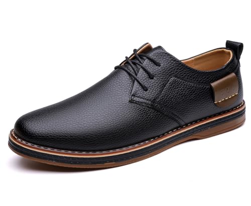 Men's Comfortable Stylish Oxford Shoes Casual Lace Up Walking Business Driving Dress Shoes