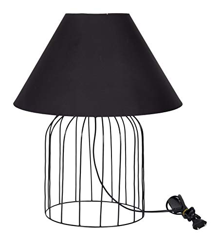 Image of Tu Casa Designer Black Table Lamp TB-06 Holder Type- E-27-(Bulb not Included)