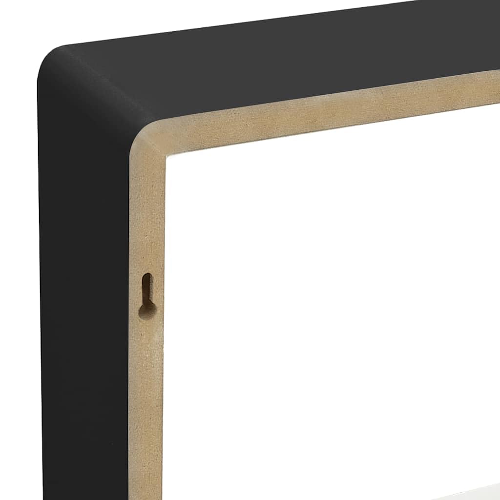 Juego de 3 estantes de pared flotantes de madera de densidad media para decoración y libros, estantes colgantes cuadrados con soporte invisible, 3 tamaños diferentes para salón y pasillo