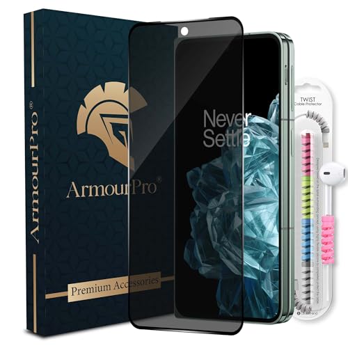 ArmourPro Privacy Tempered Glass for OnePlus Open Edge to Edge Full Screen Coverage with Cable Protector & Easy Installation Kit | Black Anti Spy Glass (B0D9F6GM33) Amazon Price History, Amazon Price Tracker