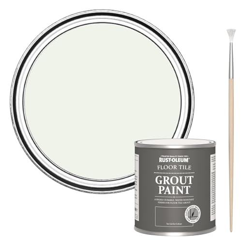 Rust-Oleum Ultra-Durable White Floor Tile Grout Paint -Steamed Milk 250ml