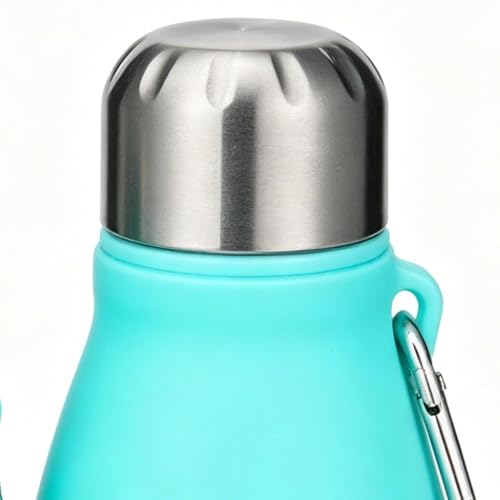 Botella reutilizable y flexible de agua 550ml portátil para camping 7