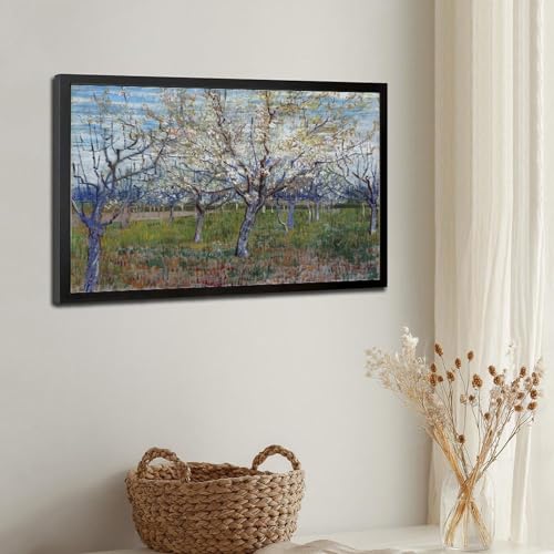 Impression sur toile verger rose de Van Gogh tableau mural 30x45 cm