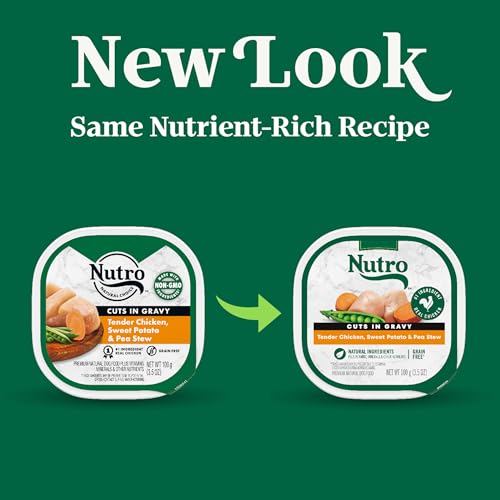 Image of Nutro Cuts in Gravy Wet Dog Food, Tender Chicken Stew, 3.5 oz, 24 Count