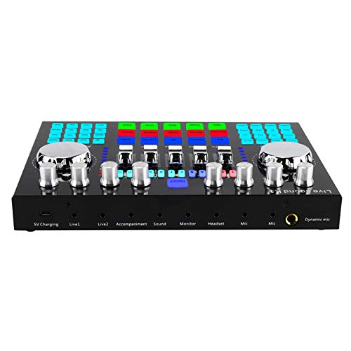 K1 Computer Telefono Voice Changer HIFI Scheda Audio Mixer Board Streaming Audio Bluetooth 5.0 Universale