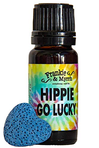 Hippie Go Lucky Patchouli Essential Oil Blend W/ Lava Stone Portable Diffuser | Pure Patchouli And Grapefruit Aromatherapy For Energy And Relaxation - 10Ml #TOP24