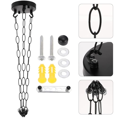 Kit de dosel para lámpara de araña y decoración de techos en el salón 4