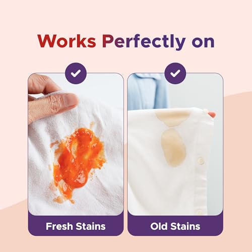 Image of Ethiek Fabric Stain Eraser Spray | Tough Stain Remover for Clothes | Removes Food, Oil, Ink & Coffee Stains | Colour-Safe Formula, 75 mlX2 (Pack of 2)