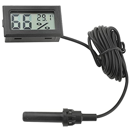 ANKROYU Square Digital Temperature Humidity Thermometer, Embedded LCD Temperature Meter, Square Digital Hygrometer, Mini Thermometer for Garden Greenhouse