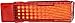 JEGS 90238 1968 Chevelle Style Tail Light Right Hand Side Red Lens LED
