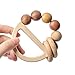 Baby Rattles 0-6 Months Wooden Toys for Babies 6-12 Months Montessori Wood Color Baby Rings for Newborn 0 3 6 12 Month Toddler Toys