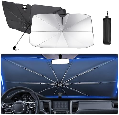 MROWCA Car Front Windshield Sun Shade Umbrella,Foldable Front - Foto 6