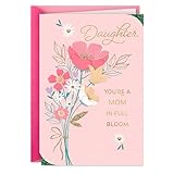 Hallmark Tarjeta del día de la madre para hija (mamá en plena floración)