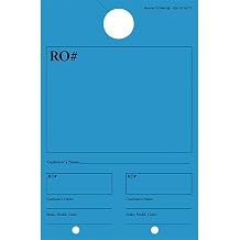 Vehicle Control Card Colored Unimprinted 250 Blue