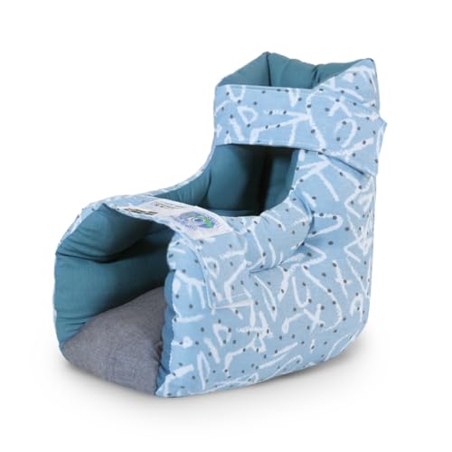 EZSLINGGLIDE Patterned Heel Protector Cushion to Relieve Pressure from Sores and Ulcers in Bed, Foot Pillow for Bedridden Patients Supplies, Ankle Pillow for Heel Pain-1 PC