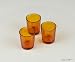 Candles4Less - Amber Glass Votive Candle Holders (Set of 12) Perfect for Wedding Centerpieces