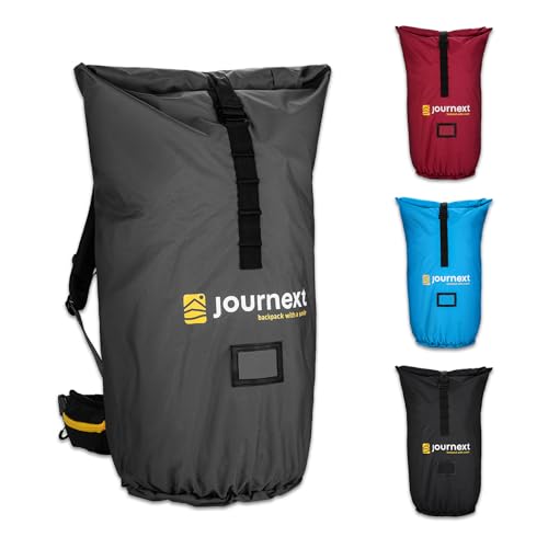 Journext 2 in 1 Copertura per Zaino e Antipioggia | Sacca Aereo | Protezione Perfetta per Viaggi in Aereo, Treno e Autobus | Backpack Locker | Flight Cover