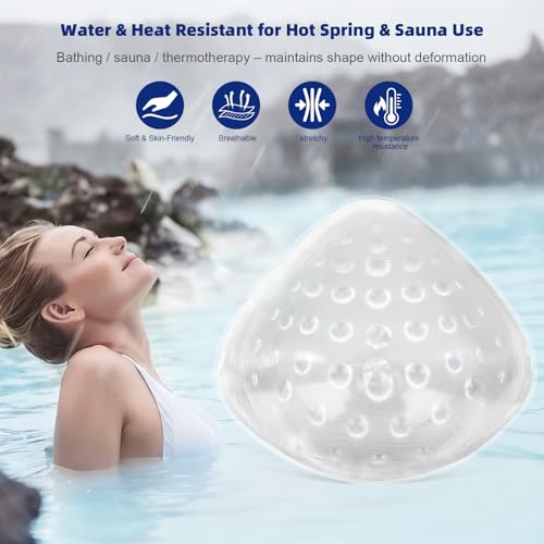 Prothèse mammaire pour la natation en silicone imperméable insert concave post-mastectomie - 4