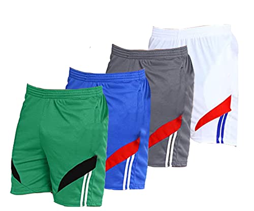 Image of Fort Worth Men's 4 Pack Gym Workout Shorts Quick Dry Bodybuilding Weightlifting Pants Training Running Jogger with Pockets