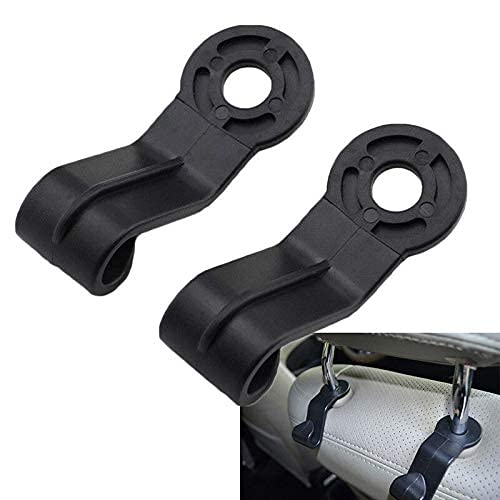 Ubersweet® Imported 2pcs Black Car Seat Back Hooks H r Auto Hea est Lu age Carrier