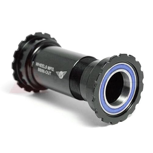 Wheels Manufacturing BB86 Bottom Bracket Threaded Together for Shimano Alloy Black Bike Pack Accessories (210565)
