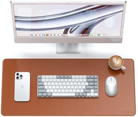 Satechi Vegan Leather Desk Mat, Large Mouse Pad Scratch and Water...