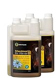 Kräuterland Schwarzkümmelöl für Pferde, Hunde & Katzen 2 Liter in Dosierflasche (2x 1Liter) - 100% rein, kaltgepresst, ungefiltert - Deutsche Premium Qualität