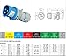 1pc Industrial Waterproof Plug and Socket Connector 3-Phase 4P5 Hole 16A/32A IP44 Non-Explosion-Proof for Industrial Use(5p16a Exposed Gp 111)