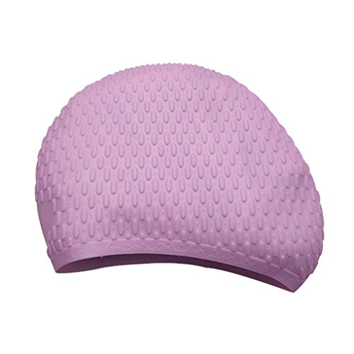 Touca de Natação Waterdrop Homens Mulheres Elastic silicone à prova d'água Orelhas Cabelo Comprido