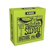 Includes 4 clear-wrapped sets. Ernie Ball Slinkys are played by legends around the world including Slash, Jimmy Page, Metallica, Eric Clapton, and more. Preferred by players across many genres, Regular Slinky’s 11-to-46 gauge has become the industry ...
