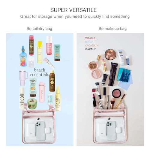 Image of Bluome Clear Bag for Stadium Events 12x12x6, Clear Purses Stadium Bag Crossbody Purses for Concerts Football Games Travel