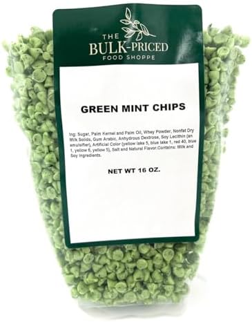 Mini Green Mint Baking Chips, 1 lb – For Cookies, Brownies & Desserts
