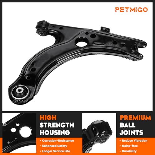 Image of Front Lower Control Arms w /Ball Joints Replacement Suspension Kit for Beetle 2001-2010, for Golf 2003-2006, for Jetta 2001-2005 (10PCS)