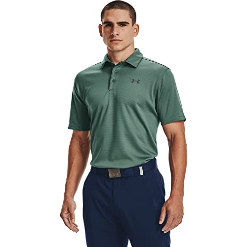 Under Armour Tech Golf Polo, Toddy Green Pitch Gray, X-Large