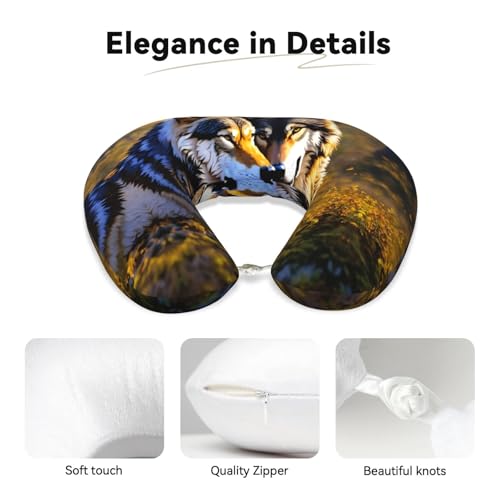 Almohada de espuma viscoelástica para cuello de viaje miniatura 4