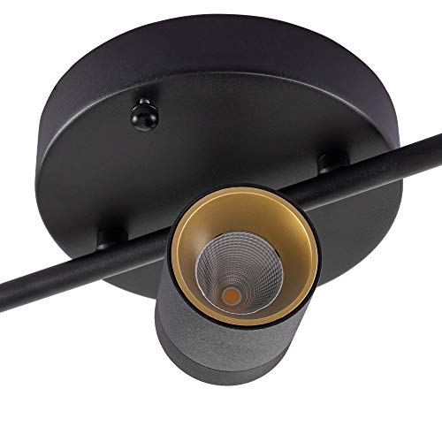 Shura-5-Light-Black-Integrated-LED-Track-Light-wRotatable-Heads-4-ft-Track-Lighting-Kit-Ceiling-Light-3000k-2450-Lumens