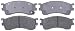 ACDelco 14D893M Advantage Semi-Metallic Front Disc Brake Pad Set with Wear Sensor