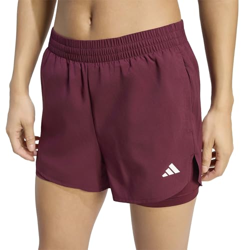 adidas Damen Workout Essentials 2In1 Shorts, Maroon, XS – Ansicht 4
