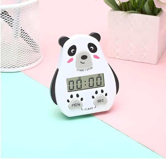 Image of Digital Kitchen Timer with On /Off Switch, Magnetic Digital Stopwatch with Big Digits & Loud Alarm - Easy-to-Read Timer for Cooking, Baking, and More (White)