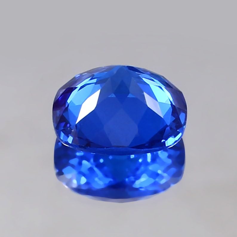 Spinelle bleu de Ceylan naturel coussin 11,5 mm pour création de bague - 5