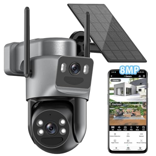 4K Wireless Outdoor Security Camera with Night Vision & PTZ