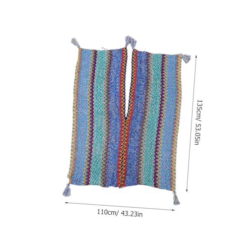Manteau shawl ample type poncho femme chic texturé - 2