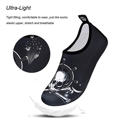 Image of WateLves Water Shoes for Womens Mens Barefoot Quick-Dry Aqua Socks for Beach Swim Surf Yoga Exercise New Translucent Color Soles