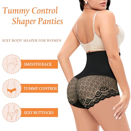Image of Werena Tummy Control Shapewear Underwear for Women High Waisted Body Shaper Panties Shaping Briefs