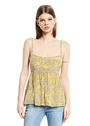  Denny Rose Donna Top con SPALLINI 211ND45008 44 Multicolore Yellow/White/LILLAC 218936-01