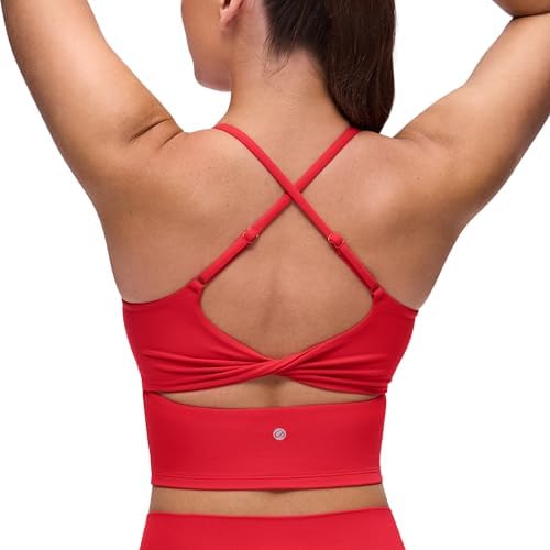 CRZ YOGA Butterluxe Twist Back Crop Tank Tops