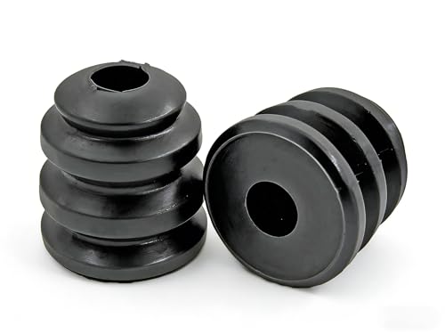 Autoacc Front Bump Stops, Lower Control Arm Jounce Bumpers Compatible with Chevy Silverado Tahoe Suburban Yukon Sierra Express (Pack of 2, Black)