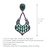 Dangle Emerald Green Crystal Earrings for Women Ruby Red Corundum Cubic Zirconia Drop Earrings Fashion Jewelry Gift for Wedding Prom Party